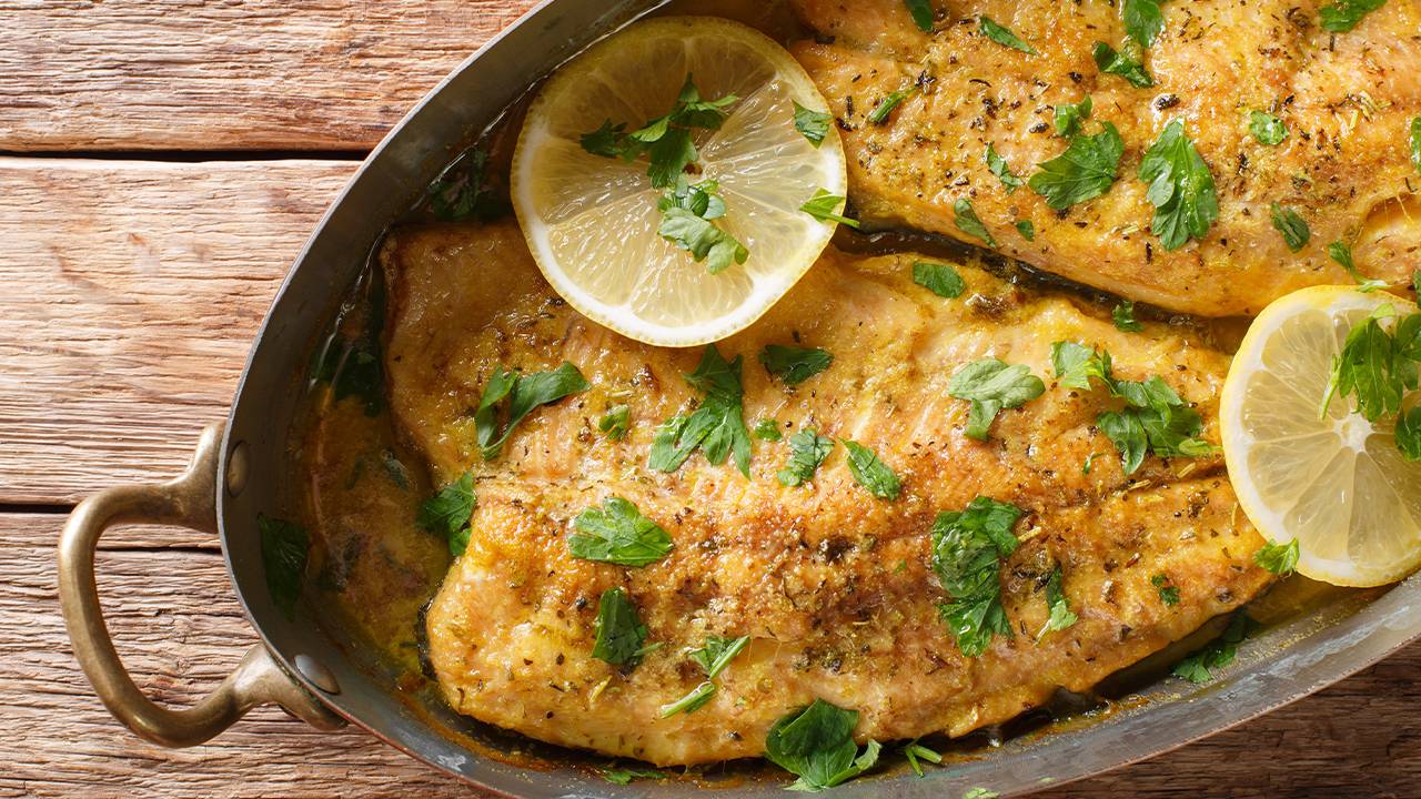 pesce al forno con limone