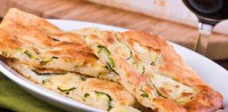 Focaccia in padella con zucchine ricetta