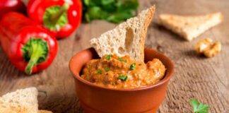 Hummus di peperoni rossi ricetta