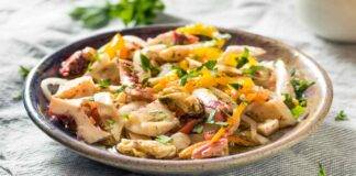 Insalata di mare con arance