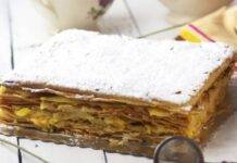 Millefoglie crema diplomatica e nocciole ricetta