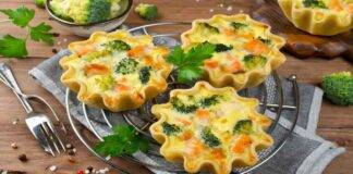 quiche con broccoletti