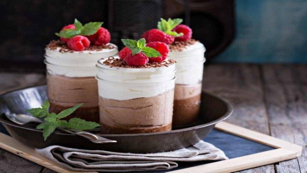 Mousse al cocco e cioccolato