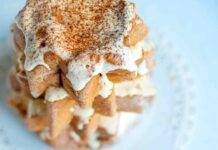 Albero di Pandoro farcito al Tiramisù