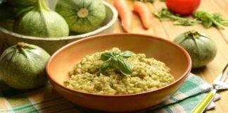 Risotto con zucchine e nocciole