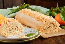 Rotolo con crema all’arancia | Delicato e profumato Rotolo all'arancia