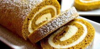 Rotolo di Pandoro al cioccolato bianco in bagna al caffè e Baileys