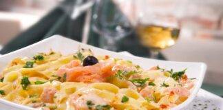 Pasta con salmone