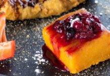 Torta mascarpone e budino l Sfiziosa con la marmellata di frutta a pezzi Torta mascarpone e budino ricetta