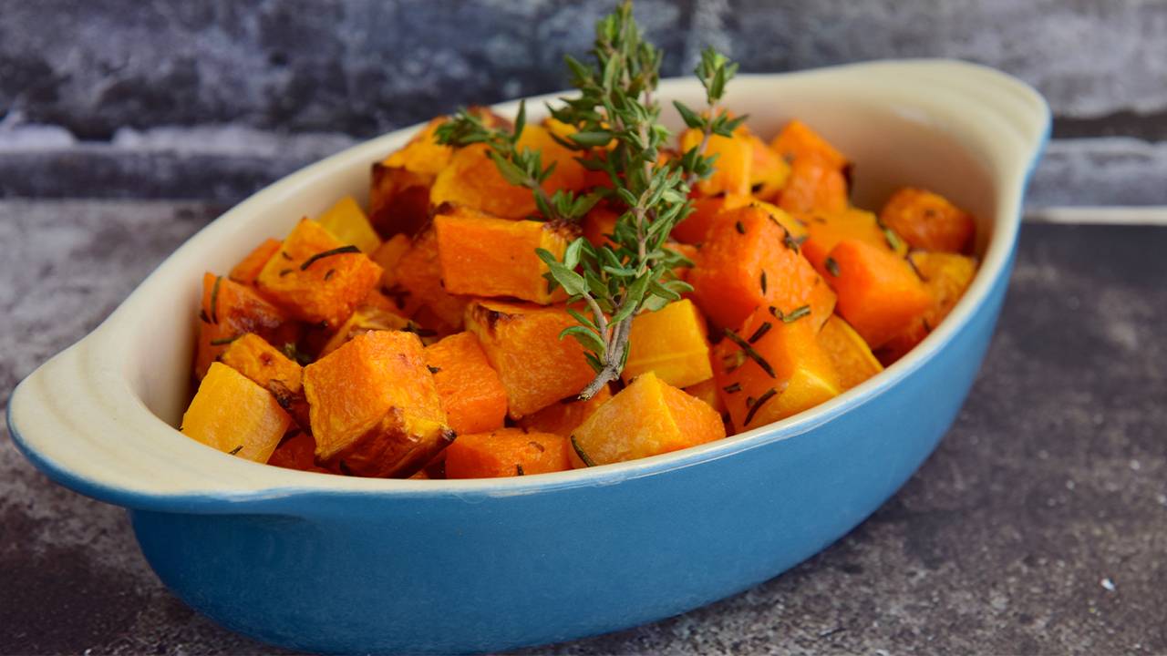 contorno di zucca al forno