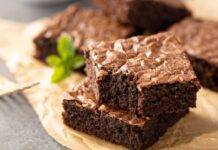 Brownies vegani al caco ricetta