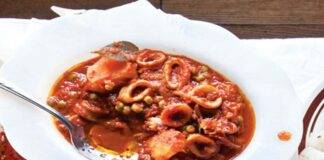 calamari patate sugo ricetta FOTO ricettasprint