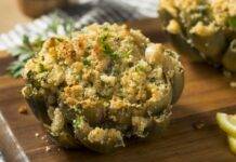 Carciofi con ripieno vegan in padella ricetta