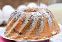 Chiffon cake cioccolato e nocciole | Delicata, semplice e sofficissima