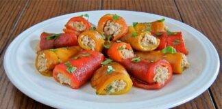involtini peperoni forno ricetta FOTO ricettasprint