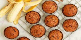 Muffin con banana senza burro