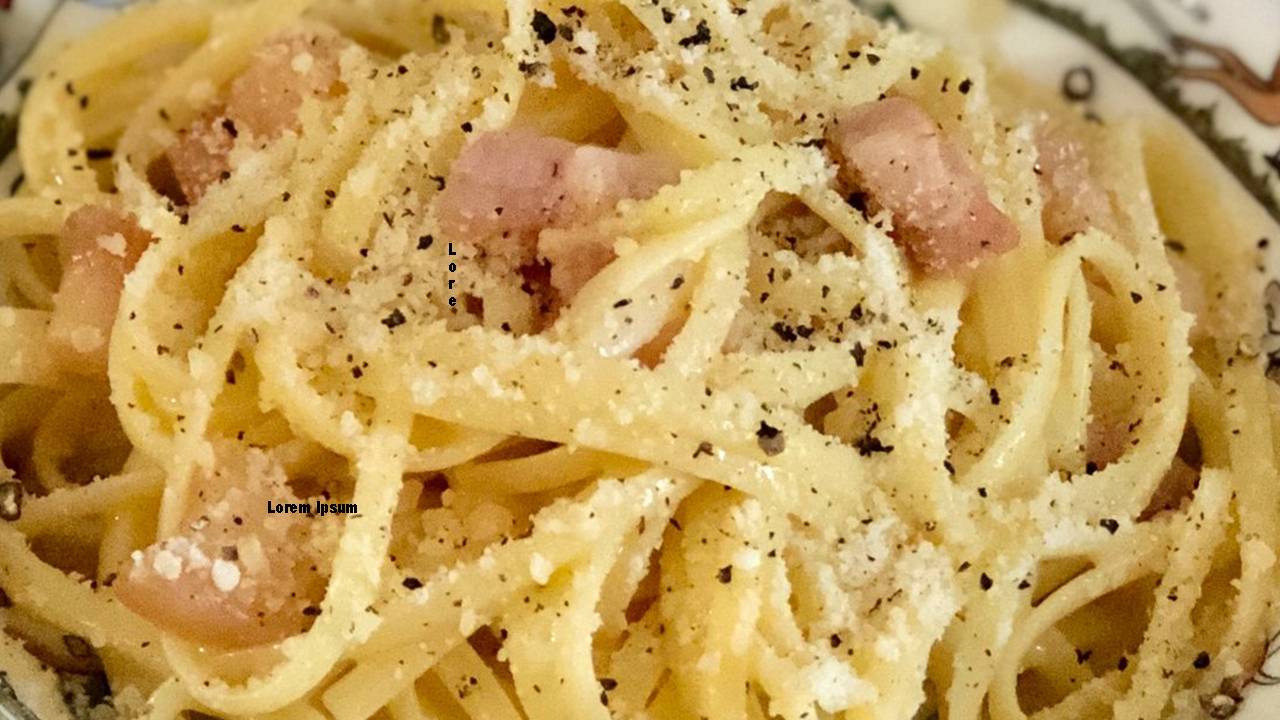 Pasta con uova e formaggio