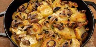 Patate e funghi al forno ricetta