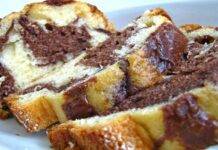 Torta variegata al cacao