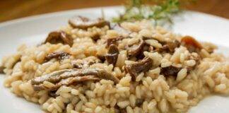 Risotto ai funghi light ricetta