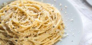 Spaghetti cacio e limone