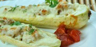 Zucchine ripiene con mozzarella gratinate al forno ricetta