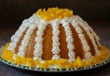 Zuccoto crema limone e panna ricetta