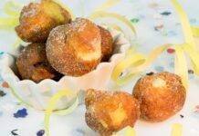 Castagnole Ripiene alla Crema con mele e ricotta