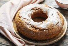 Ciambella semplice per la colazione | Ottima inzuppata nel latte caldo al mattino