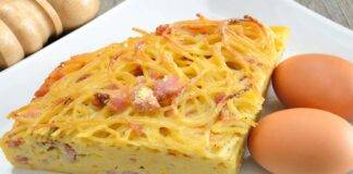 frittata spaghetti formaggio ricetta FOTO ricettasprint