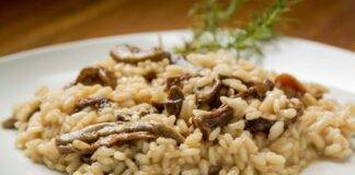 Risotto ai funghi con formaggio spalmabile ricetta