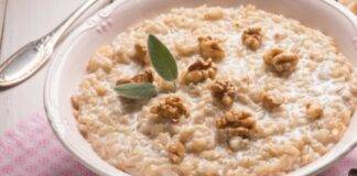 Risotto gorgonzola e noci cremoso ricetta