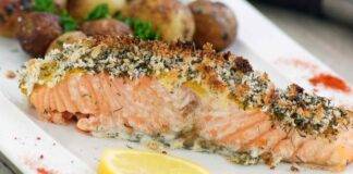 Salmone croccante al profumo di limone ricetta