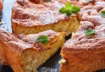 Torta al latte caldo light ricetta