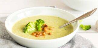 zuppa ceci broccoletti ricetta FOTO ricettasprint