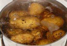 Acqua di cottura delle patate
