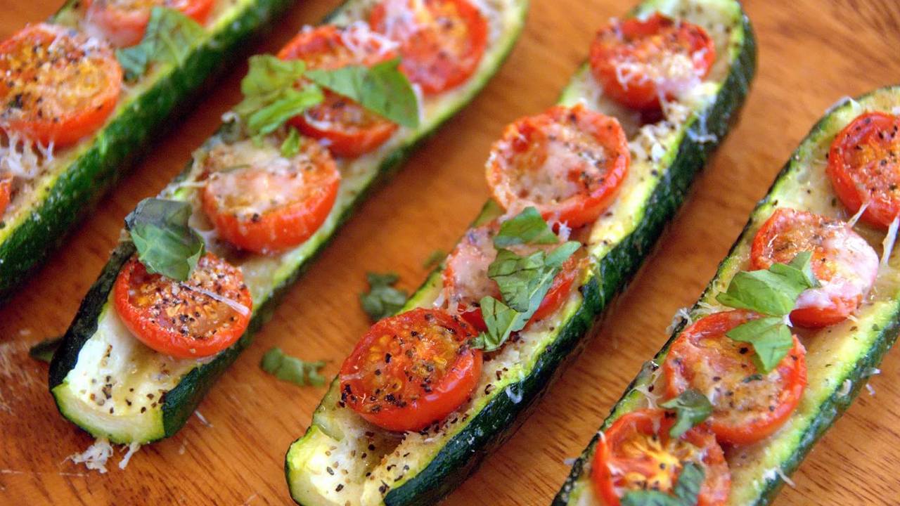 zucchine e pomodori al forno