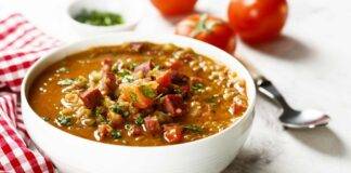 zuppa lenticchie pomodoro salsiccia ricettasprint