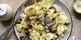 Farfalle con funghi