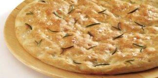 Focaccia con farina di ceci