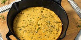 Frittata vegana di ceci e zucchine alla salvia ricetta