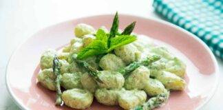 Gnocchetti con crema di asparagi e panna