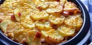 Patate e formaggio al forno