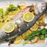 Pesce persico al forno prezzemolo e limone