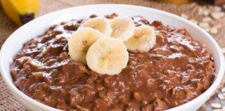 Porridge cioccolato e avena ricetta