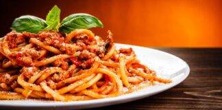 Spaghetti con pancetta