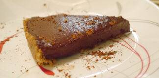 dessert al cioccolato e tofu