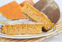 torta cocco zucca ricetta FOTO ricettasprint