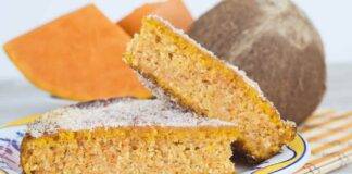 torta cocco zucca ricetta FOTO ricettasprint