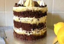 torta limone cioccolato ricetta FOTO ricettasprint